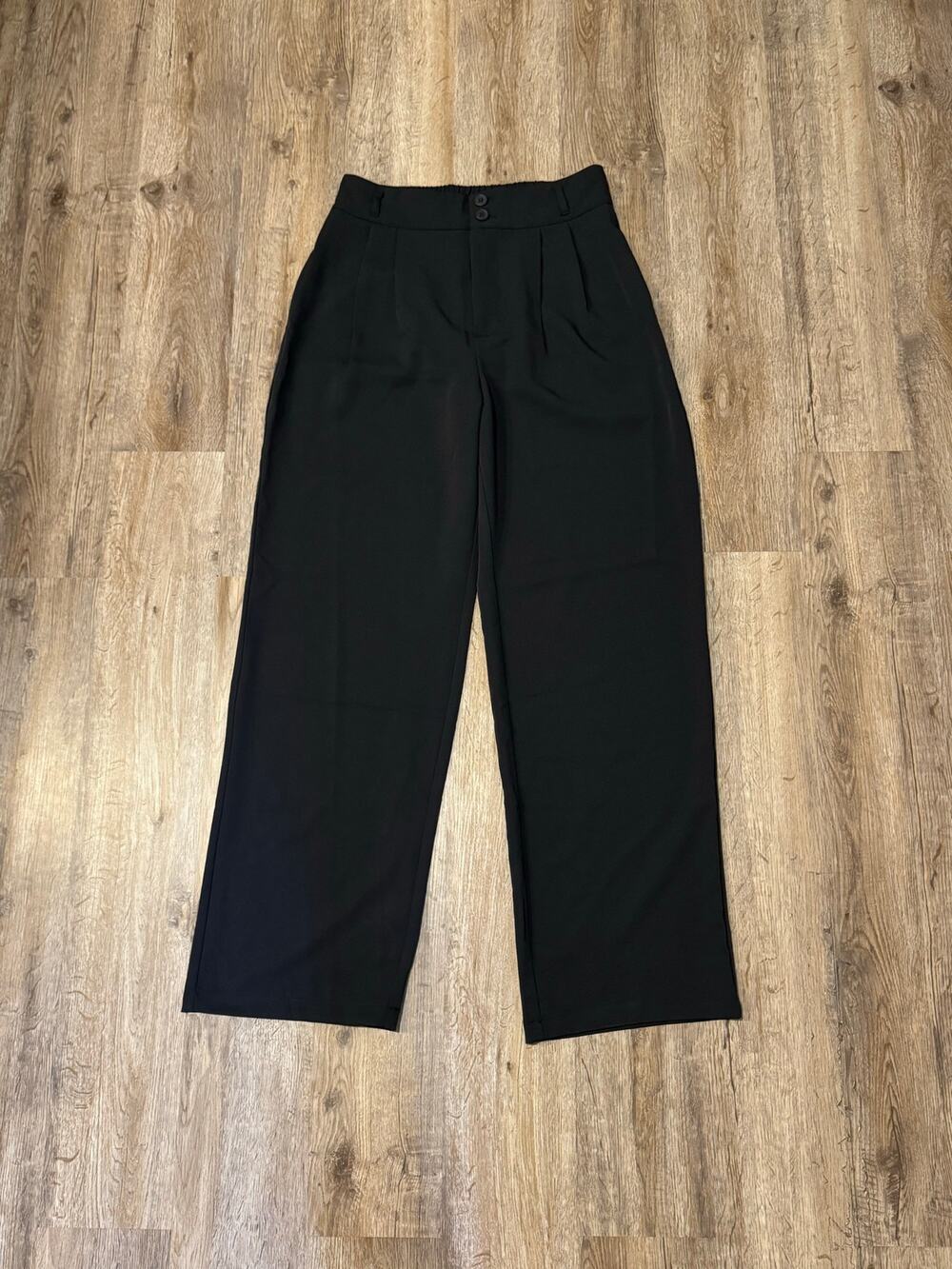 Halara Women’s High Waisted Pleated Wide Leg Work Trousers Size Medium Tall